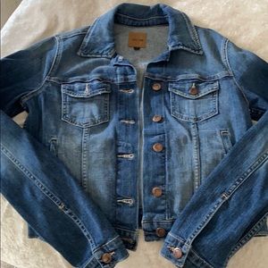 Super soft distressed jean jacket